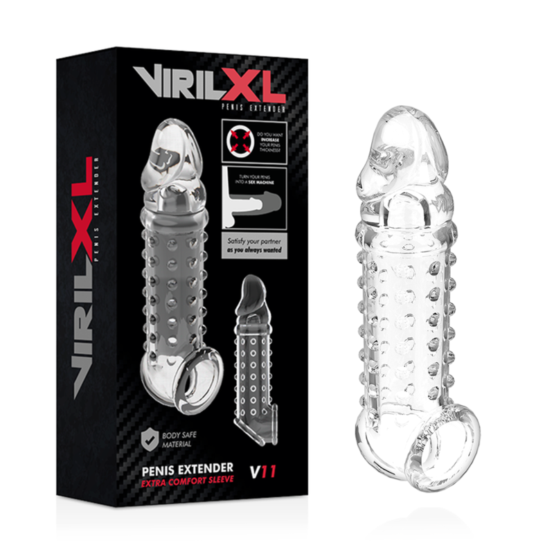 VIRILXL - PENISVERLENGING EN SLUIPHULZEN V11 TRANSPARANT