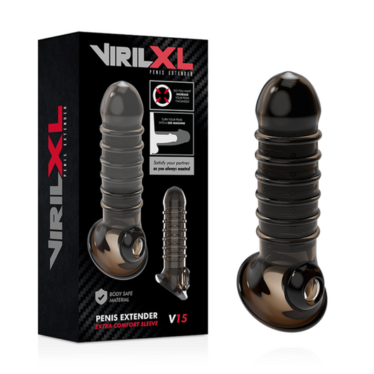 VIRILXL - PENISVERLENGING EN CONDOOM V15 ZWART