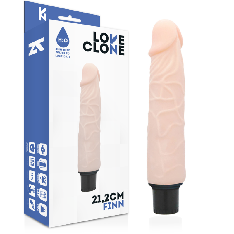 LOVECLONE - FINN ZELFSMEERD PLOTSE VIBRATOR 21.2 CM -O- 3.8 CM