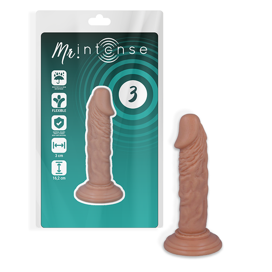 MR INTENSE - 3 REALISTISCHE PIEMEL 16.2 CM -O- 3 CM