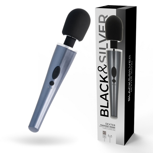 Zwart & zilver - DEXTER MASSAGEWAND