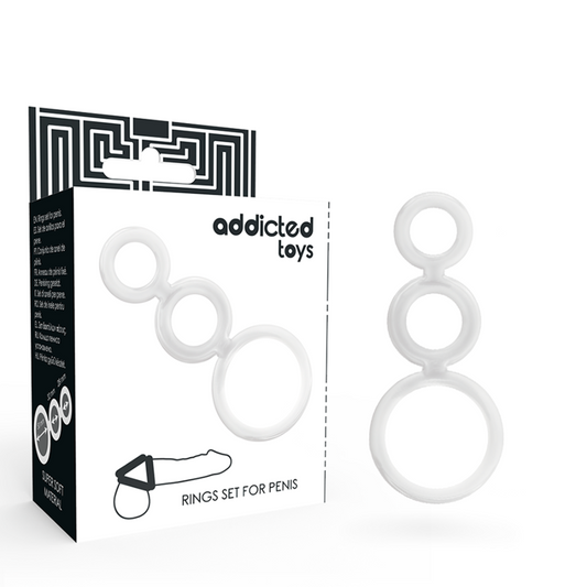 ADDICTED TOYS - RINGENSET VOOR PENIS TRANSPARANT
