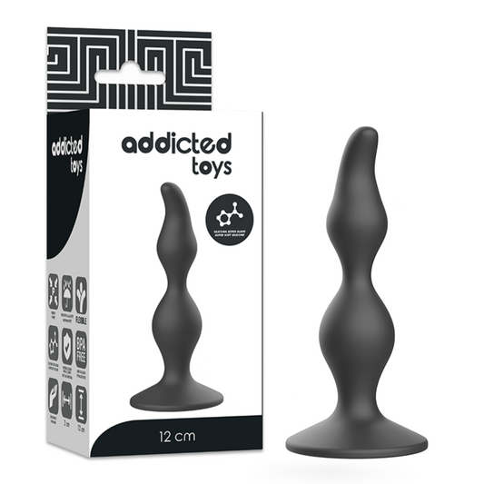 ADDICTED TOYS - ANALE SEKSSPLUG 12 CM ZWART