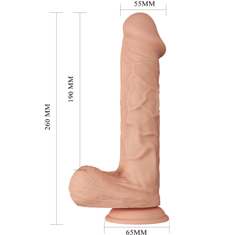 BAILE - BEAUTIFUL ENCOUNTER BERGRISI FLEXIBELE REALISTISCHE DILDO 26 CM NATUURLIJK