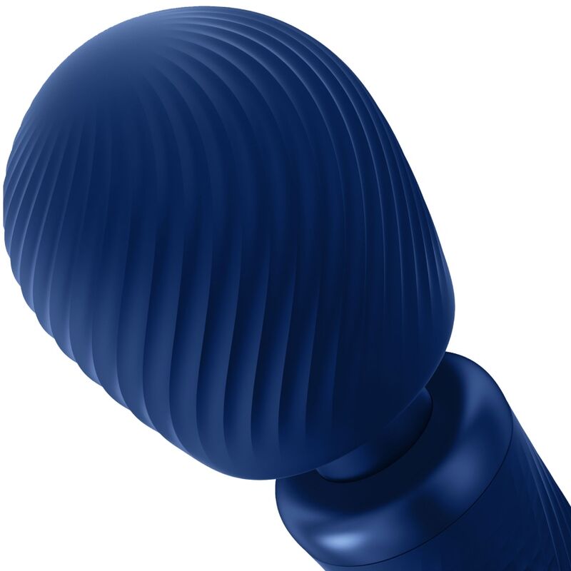 FUN FACTORY - VIM WAND RUMBLE OPLAADBARE SILICONEN VIBRATOR MIDDERNACHTBLAUW