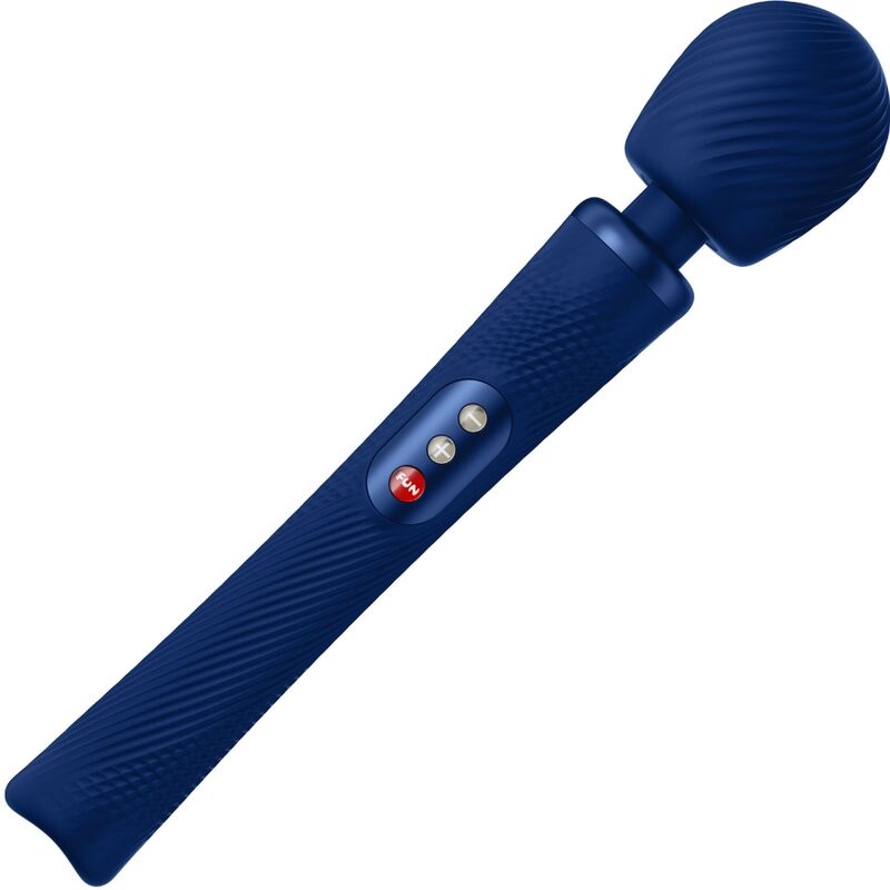 FUN FACTORY - VIM WAND RUMBLE OPLAADBARE SILICONEN VIBRATOR MIDDERNACHTBLAUW