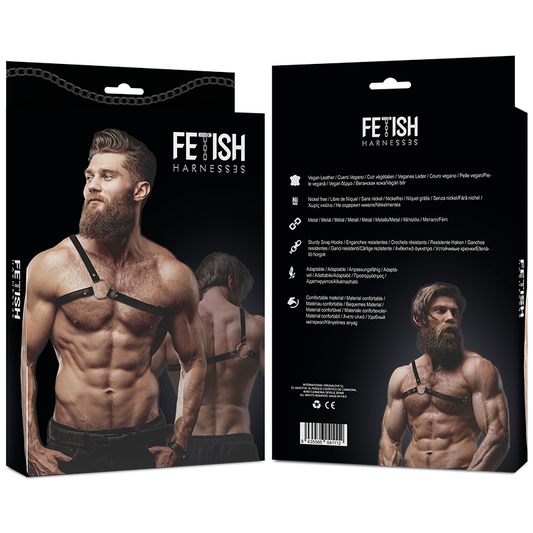FETISH SUBMISSIVE - ATTITUDE HEREN SCHOUDERBANDEN ECO LEREN TUIGJE