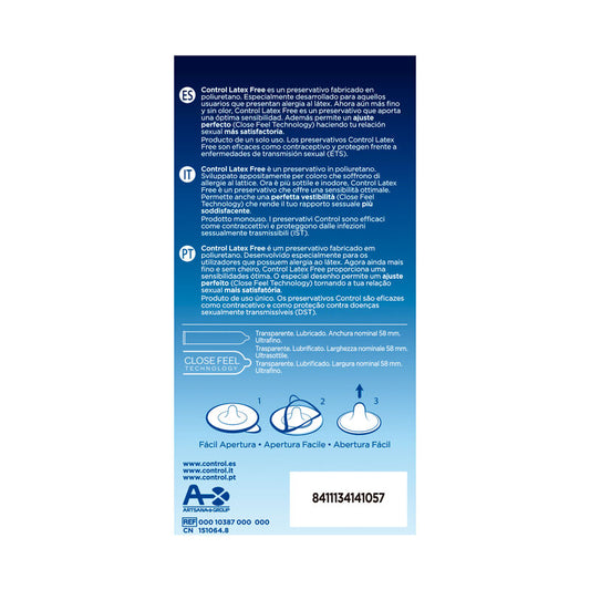 CONTROL - LATEXVRIJE CONDOMS 5 STUKS