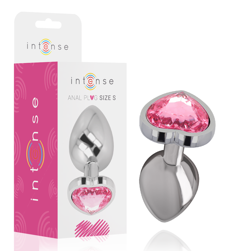 INTENSE - ALUMINIUM METALEN ANALE PLUG ROZE HART MAAT S