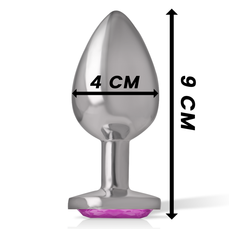 INTENSE - ANALPLUG VAN ALUMINIUM ROZE HART MAAT L