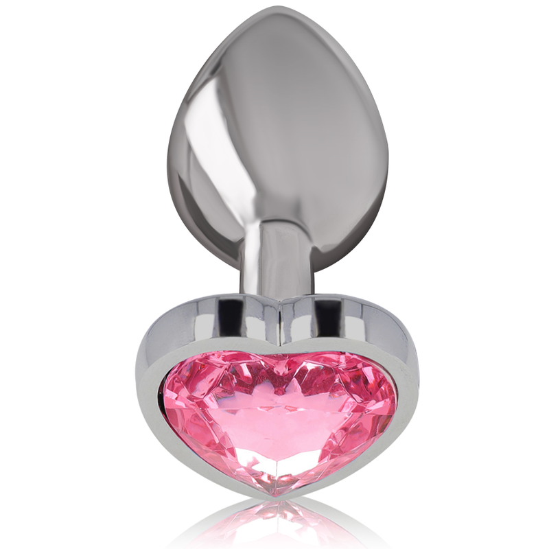 INTENSE - ANALPLUG VAN ALUMINIUM ROZE HART MAAT L