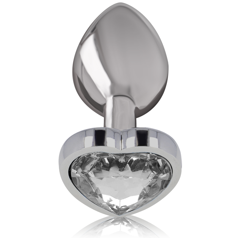 INTENS - ANAALPLUG METAAL ALUMINIUM WIT HART MAAT L