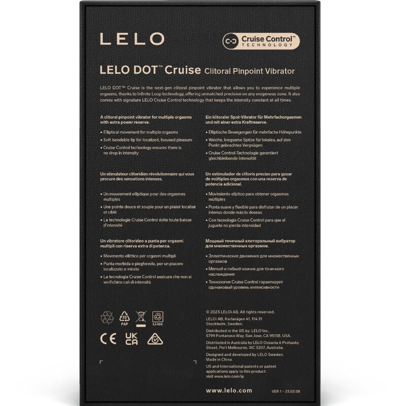 LELO - DOT CRUISE CLITORISSTIMULATOR ORANJE OKEKER