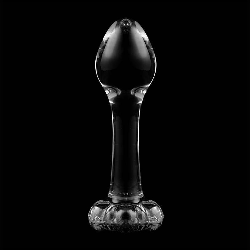 NEBULA SERIE VAN IBIZA - MODEL 2-PLUG TRANSPARANT KRISTAL 11 CM -Ø- 3.5 CM