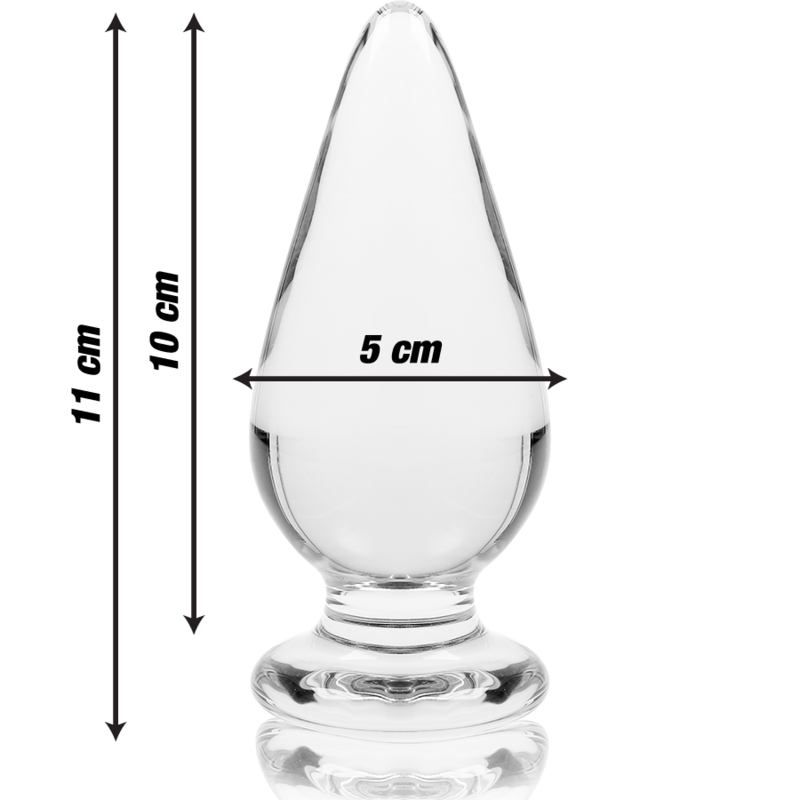 NEBULA SERIE DOOR IBIZA - MODEL 4 PLUG KRISTAL TRANSPARANT 11 CM -O- 5 CM