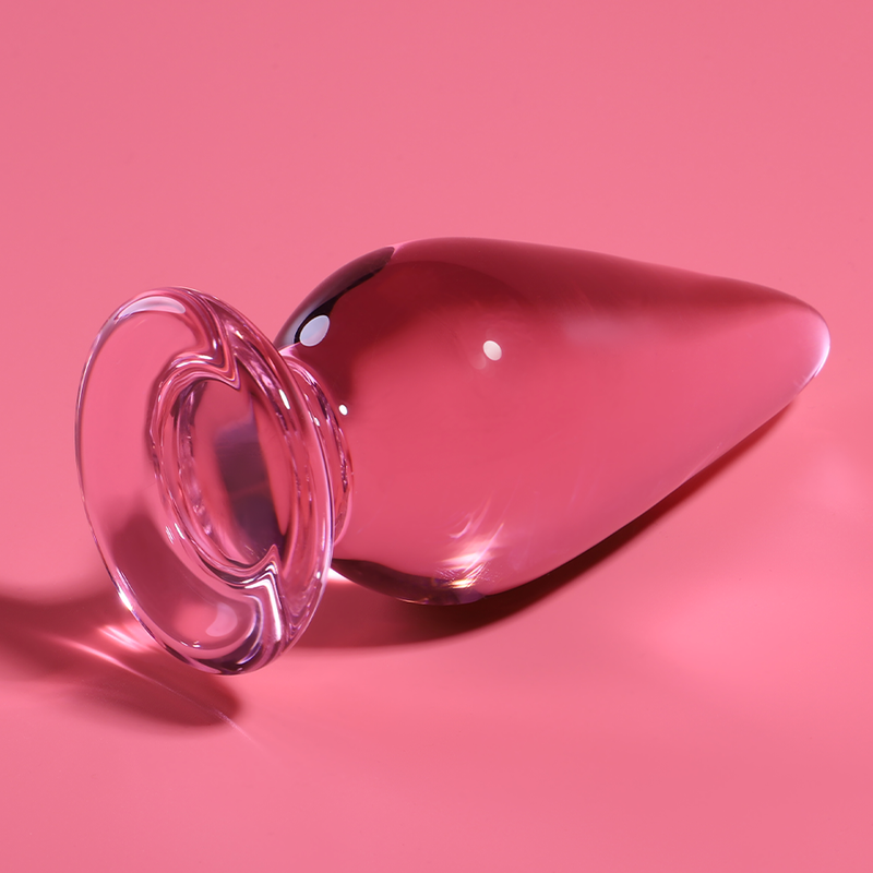 NEBULA-SERIE VAN IBIZA - MODEL 4-POLIGE ROZE KRISTAL 11 CM -Ø- 5 CM
