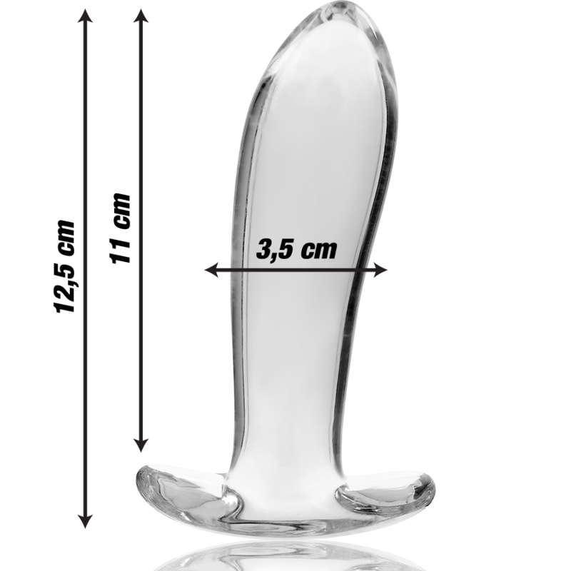 NEBULA SERIE VAN IBIZA - MODEL 5 STEKKER TRANSPARANT KRISTAL 12.5 CM -O- 3.5 CM