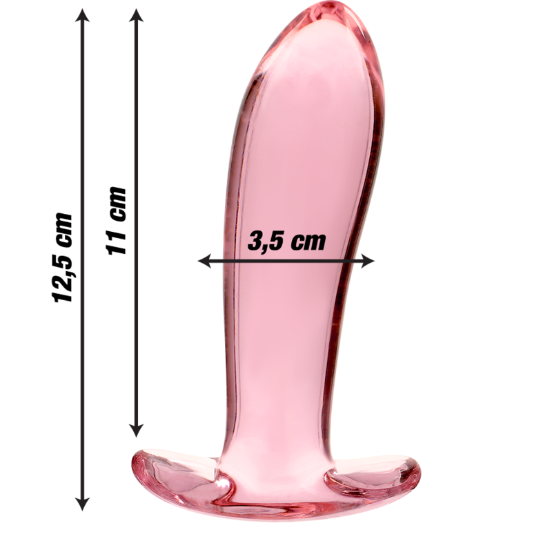 NEBULA SERIE VAN IBIZA - MODEL 5 ROZE KRISTALLEN STEKKER 12.5 CM -Ø- 3.5 CM
