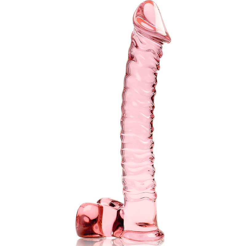 NEBULA SERIE VAN IBIZA - MODEL 23 KRISTALLEN DILDO ROZE 21,5 CM -O- 4 CM
