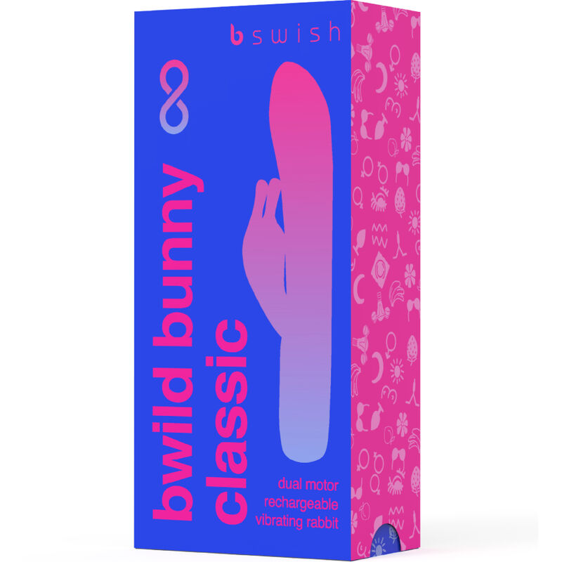 B SWISH - BWILD BUNNY INFINITE CLASSIC OPLAADBARE VIBRATOR BLAUW SILICONEN