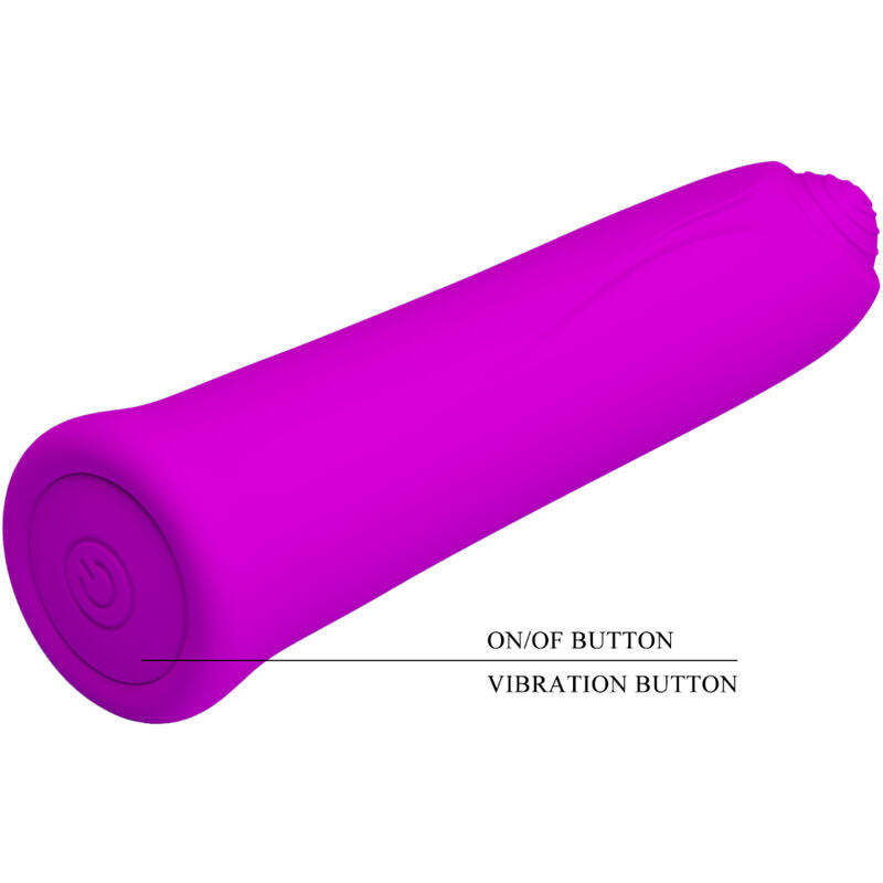 PRETTY LOVE - CURTIS MINI SUPER POWER VIBRATOR 12 VIOLET SILICONE TRILLINGEN