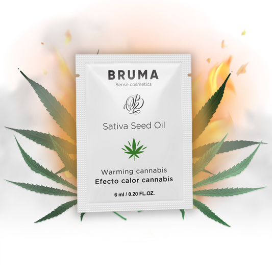 BRUMA - SATIVA ZAADOLIE GLIJGEL VERWARMEND CANNABIS SMAAK 6 ML