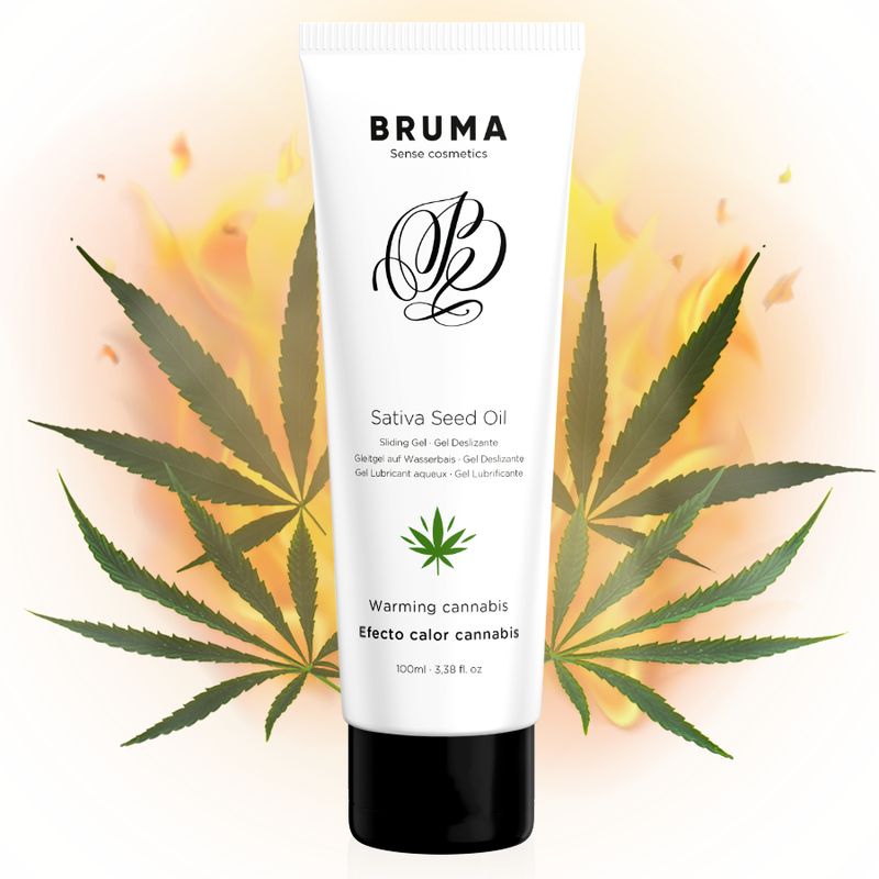BRUMA - SATIVA ZAADOLIE GLIJGEL VERWARMEND CANNABISSMAAK 100 ML