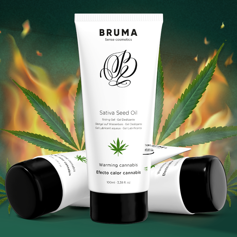 BRUMA - SATIVA ZAADOLIE GLIJGEL VERWARMEND CANNABISSMAAK 100 ML