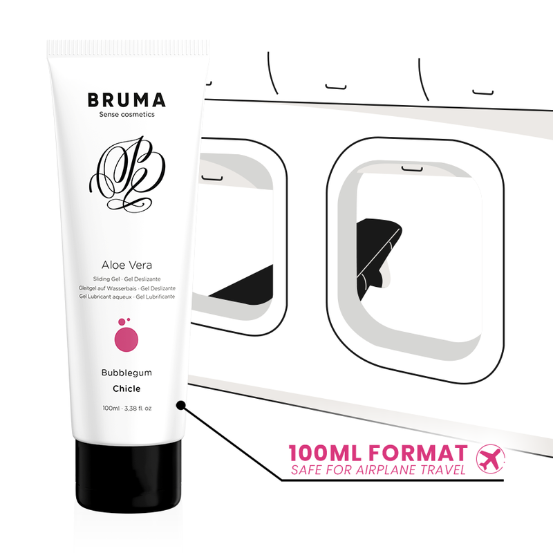 BRUMA - ALOE VERA GLIJGEL BUBBELGUM SMAAK 100 ML
