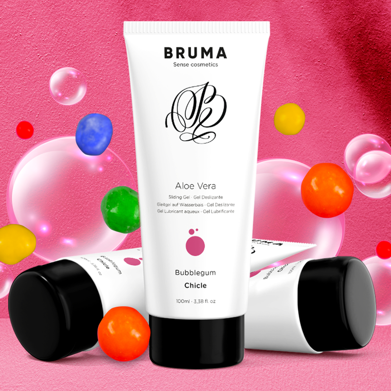 BRUMA - ALOE VERA GLIJGEL BUBBELGUM SMAAK 100 ML