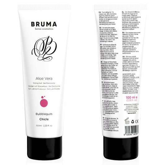BRUMA - ALOE VERA GLIJGEL BUBBELGUM SMAAK 100 ML