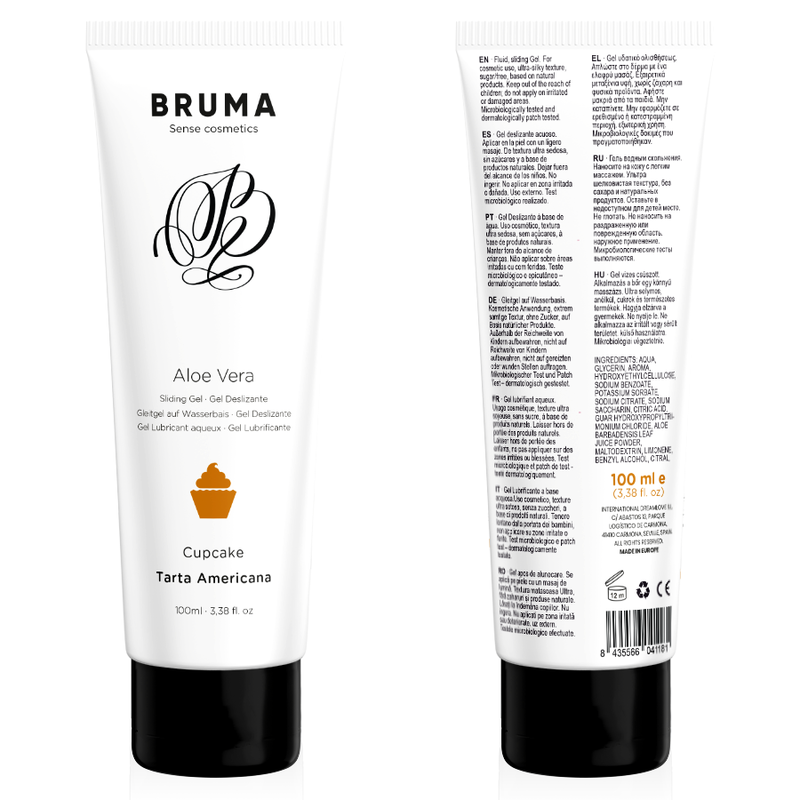 BRUMA - ALOË VERA GLIJGEL CUPCAKE SMAAK 100 ML