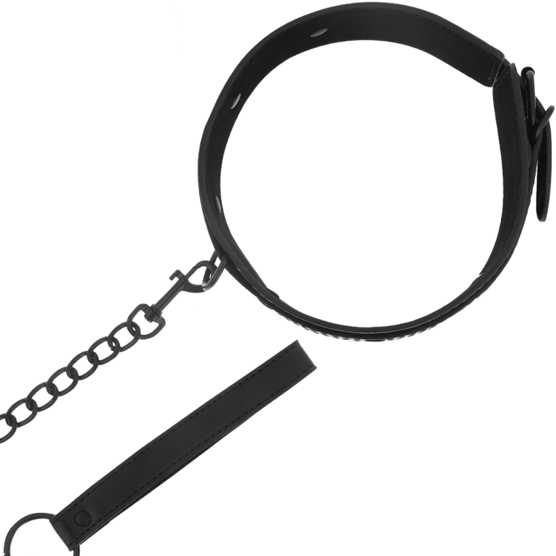 INTENSE - FETISJ VEGAN LEREN HALSBAND