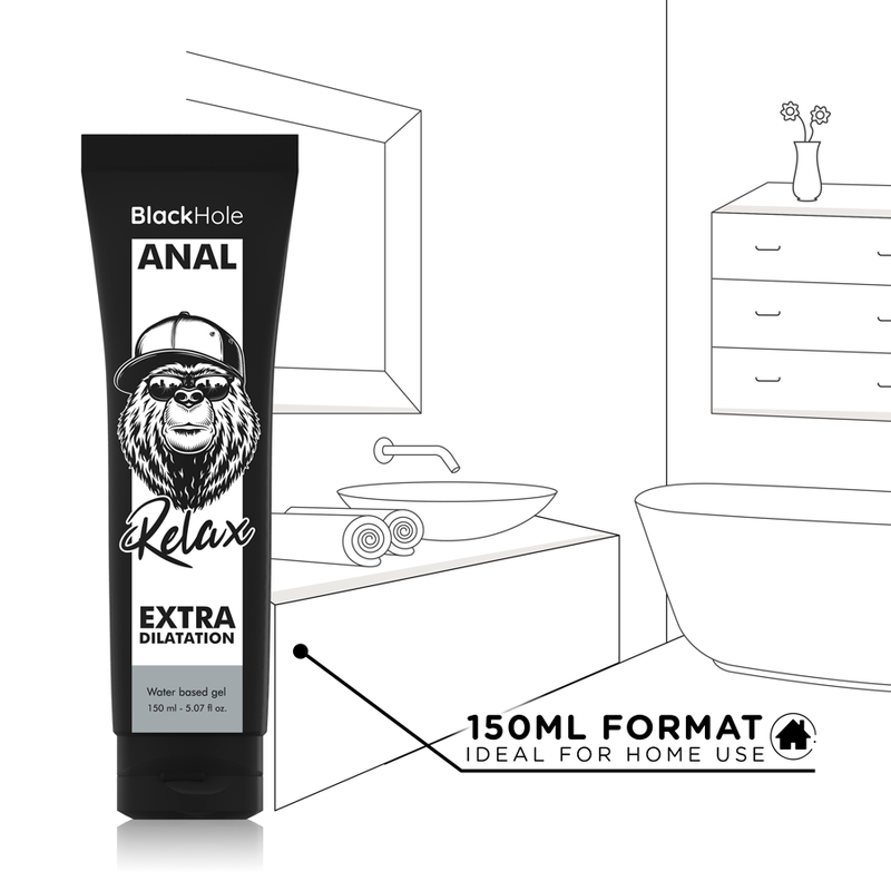 BLACK HOLE - WATERBASIS GEL ANALE DILATATIE 150 ML