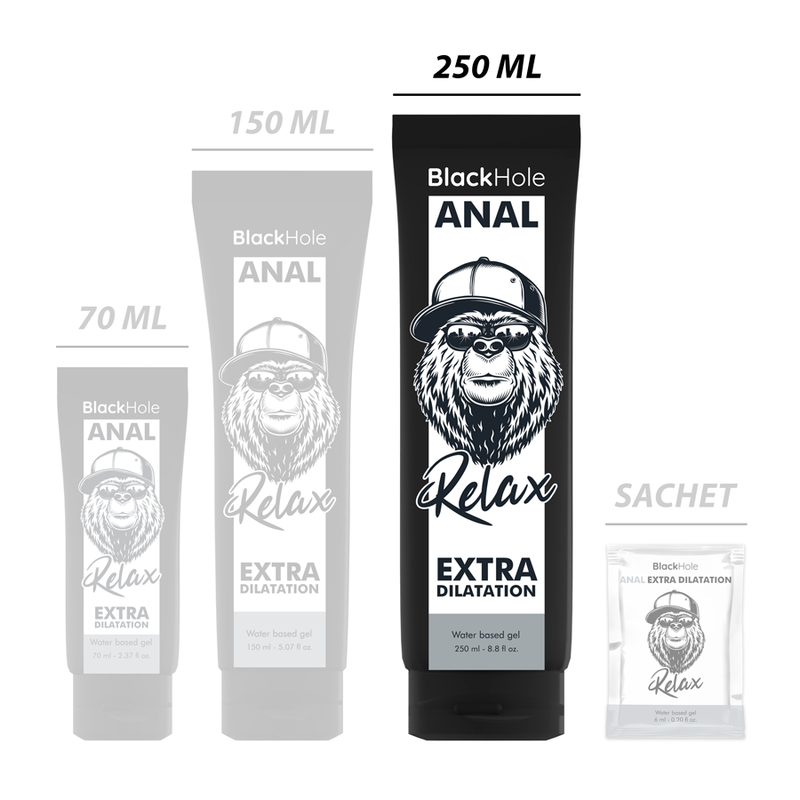 BLACK HOLE - WATERBASIS GEL ANALE VERWIJDING 250 ML