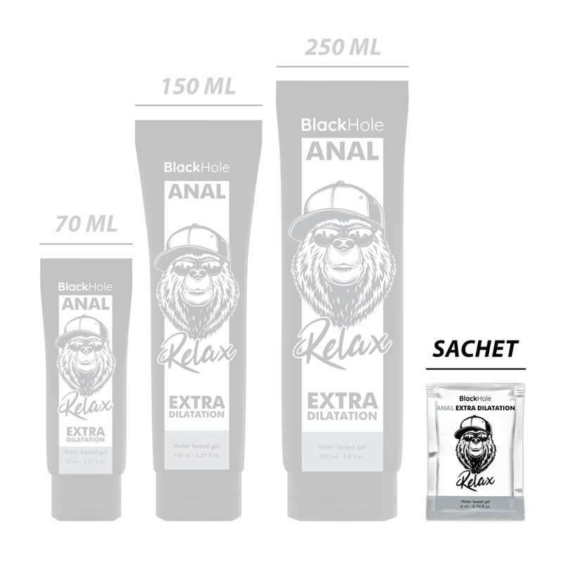 BLACK HOLE - GEL OP WATERBASIS EXTRA VERWIJDING 6 ML ÉÉN DOSERING
