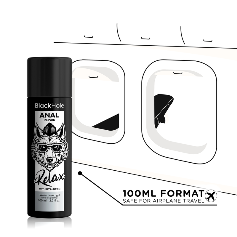 BLACK HOLE - ANAAL HERSTEL OP WATERBASIS ONTSPANNEN MET HYALURON 100 ML