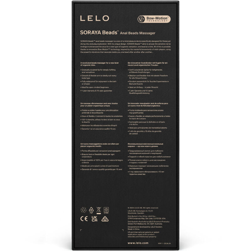 LELO - SORAYA BEADS ANALE MASSAGER PAARS