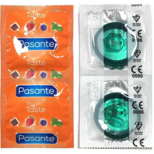 PASANTE - CONDOMS SMAAK MUNT ZAK 144 STUKS