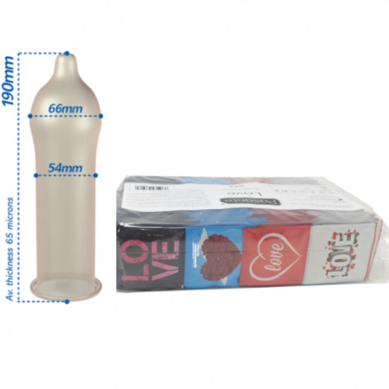 PASANTE - CONDOMS LOVE BAG 144 STUKS