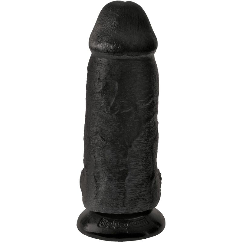 KING COCK - DIKKE REALISTISCHE PENIS 23 CM ZWART