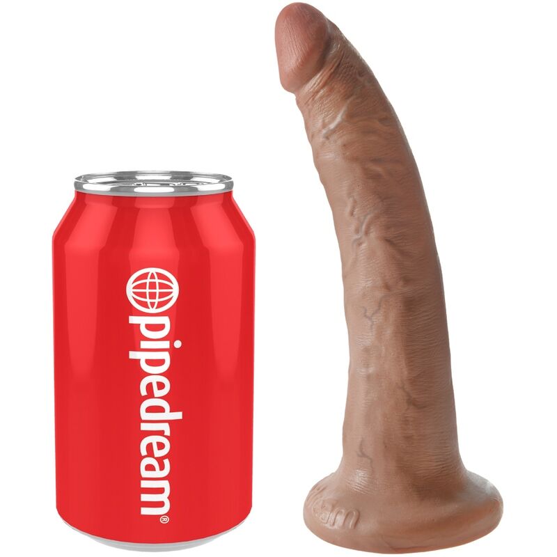 KING COCK - REALISTISCHE PENIS 17.5 CM KARAMEL