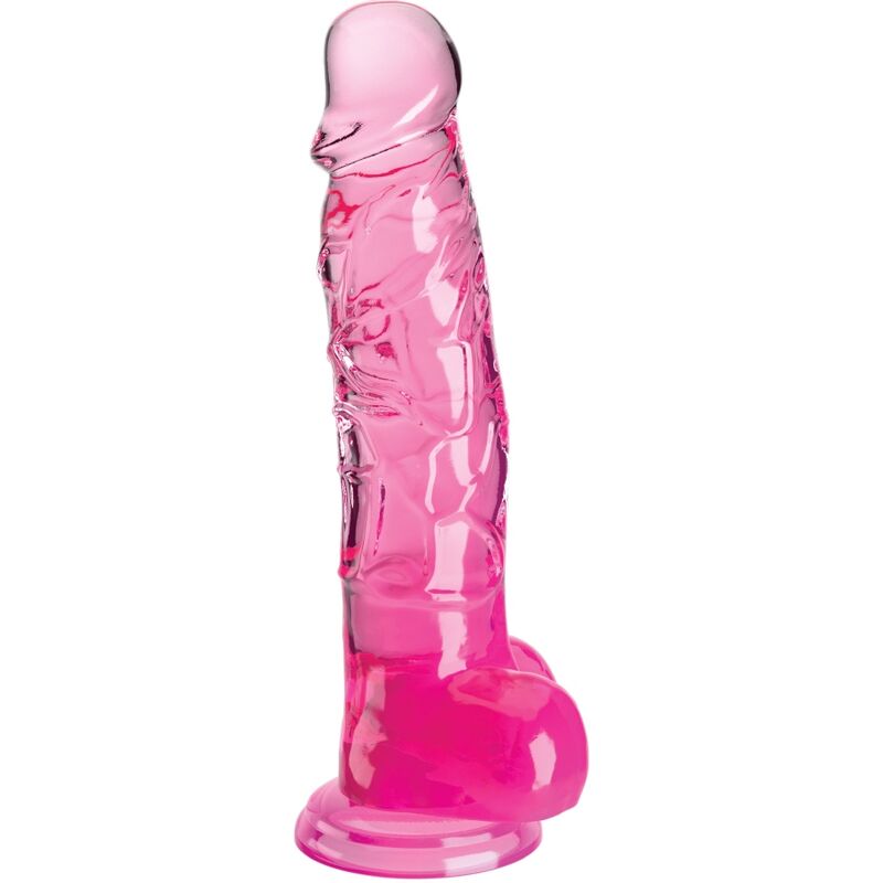 KING COCK - DUIDELIJKE REALISTISCHE PENIS MET BALLEN 16,5 CM ROZE