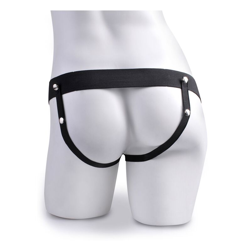 FETISH FANTASY SERIES - VERSTELBAAR HARNAS REALISTISCHE PENIS MET BALLEN SPUITEND 19 CM