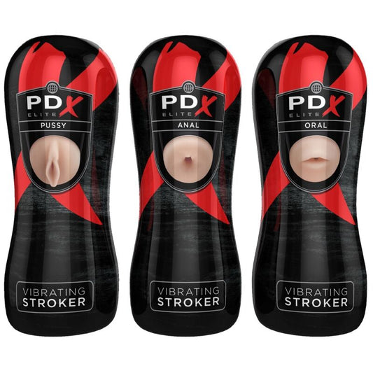 PDX ELITE - STROKER SET 12 STUKS: 6X VAGINA, 3X ANUS, 3X MOND