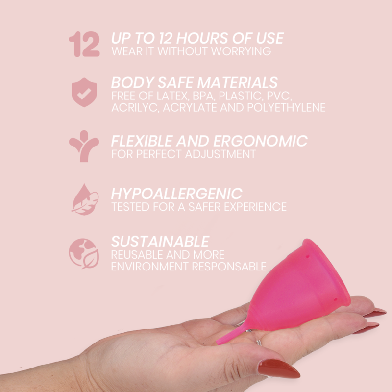 INTIMICHIC - MENSTRUATIECUP MEDISCHE SILICONEN - MAAT S