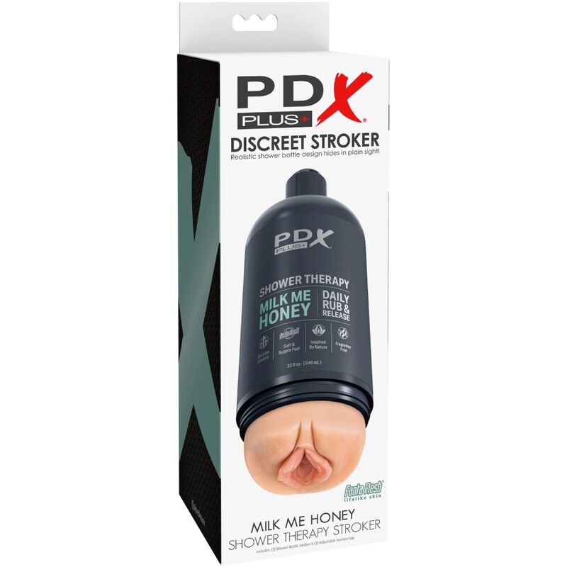 PDX PLUS - STROKER MASTURBATOR DISCREET DESIGN VAN MELK MIJ HONING SHAMPOOFLES