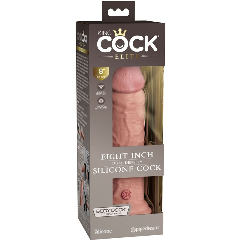 KING COCK - ELITE REALISTISCHE SILICONEN DILDO 20.3 CM