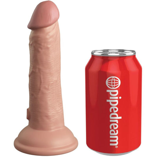 KING COCK - ELITE REALISTISCHE DILDO TRILLEND & SILICONEN 15.2 CM