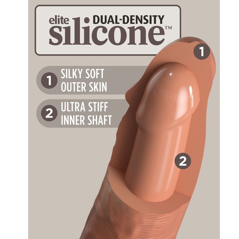 KING COCK - ELITE COMFY VERSTELBAAR HARNAS MET DILDO 17.8 CM